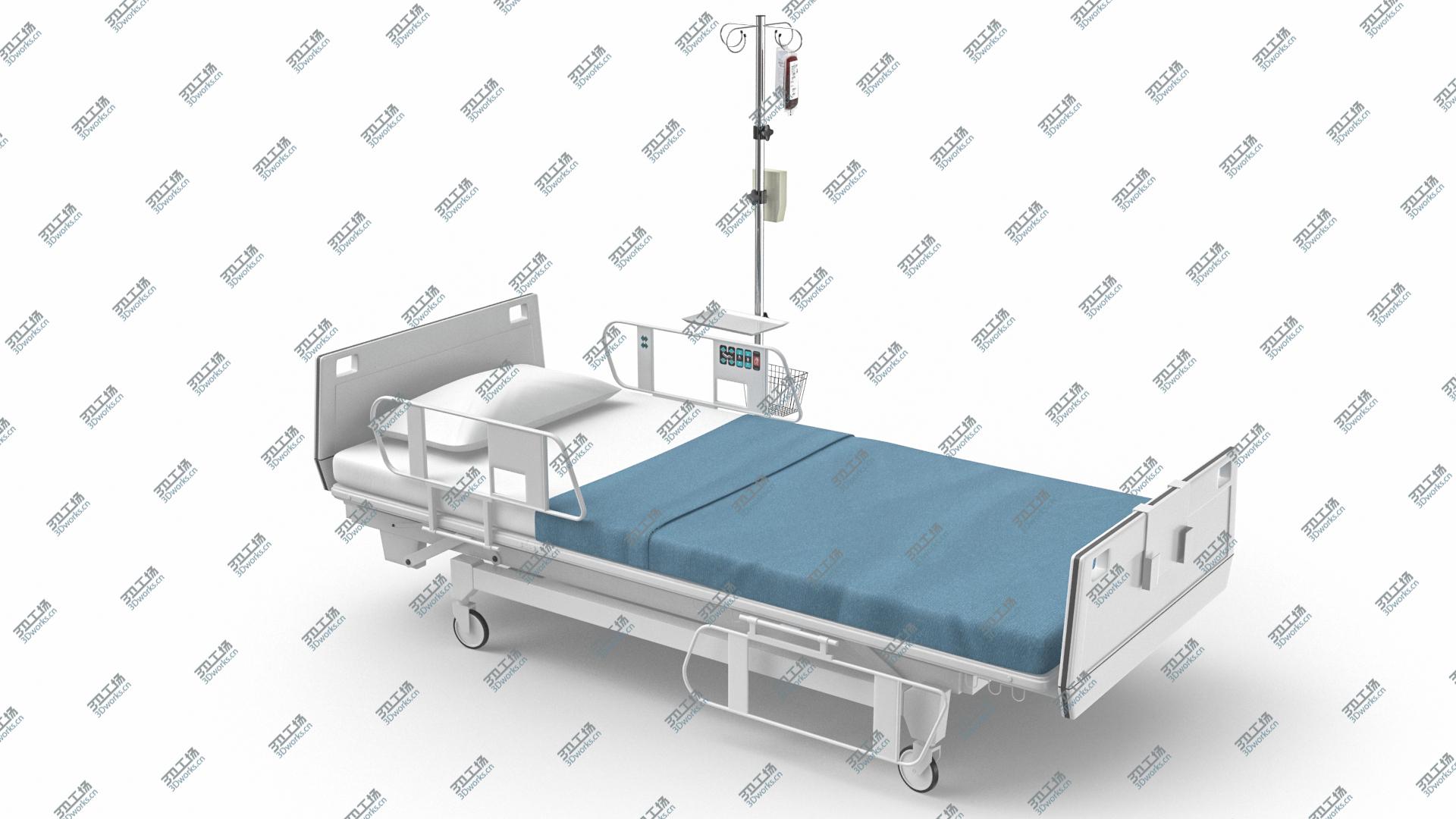images/goods_img/202105072/3D Hospital Bed WIth IV Stand 3D Model model/3.jpg
